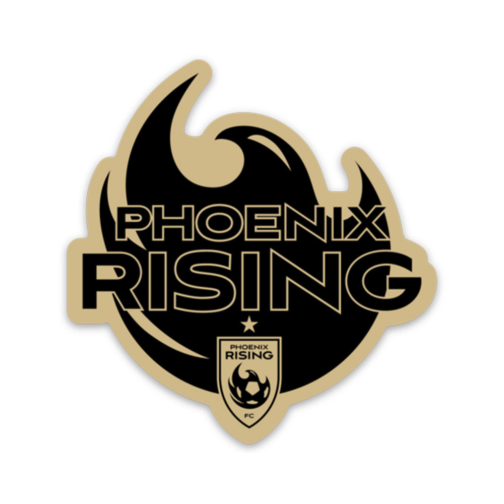 Phoenix Rising Gold Eye 3" Sticker