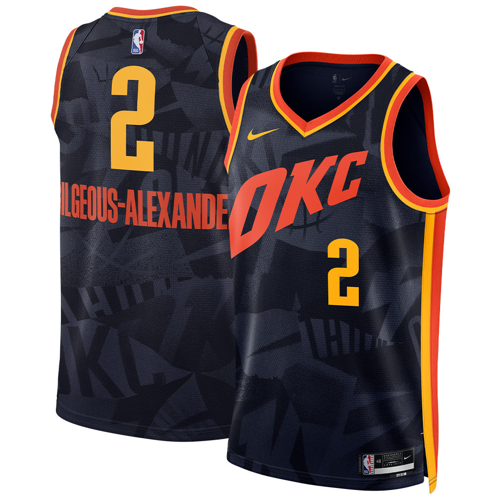 NBA Oklahoma City Thunder Shai Gilgeous-Alexander Nike 2023/24 City Edition Swingman Jersey