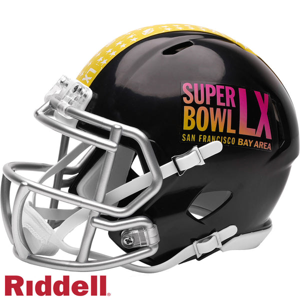 NFL Super Bowl LX Riddell Speed Mini Helmet - Black - Just Sports