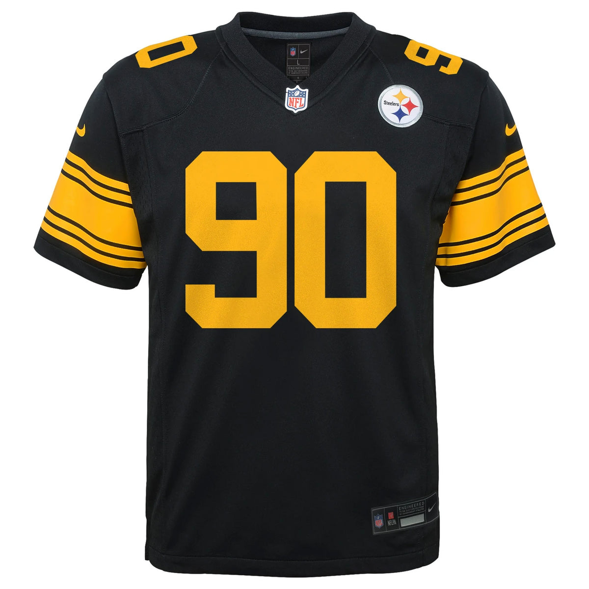 NFL Pittsburgh Steelers TJ Watt Youth Nike Alternate Game Jersey- Black