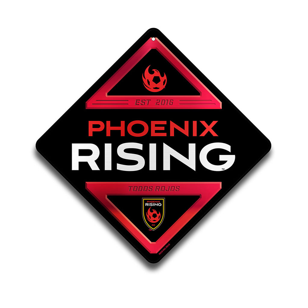 Phoenix Rising Rico 16.5" Metal Crossing Sign