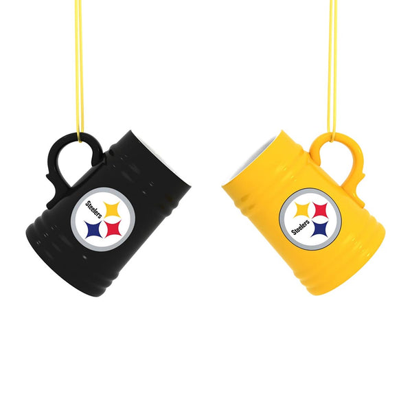 NFL Pittsburgh Steelers Evergreen Mini Stein 2-Pack, 3 oz Cup Set - Bl ...