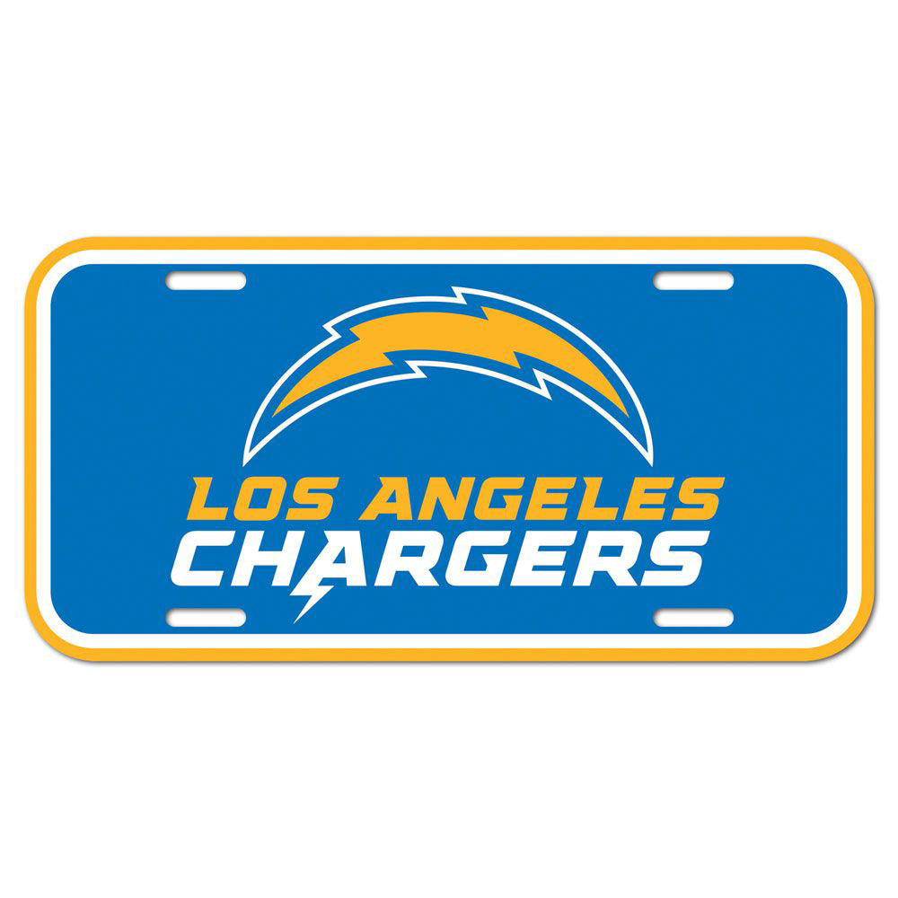 NFL Los Angeles Chargers WinCraft Logo Plastic License Plate