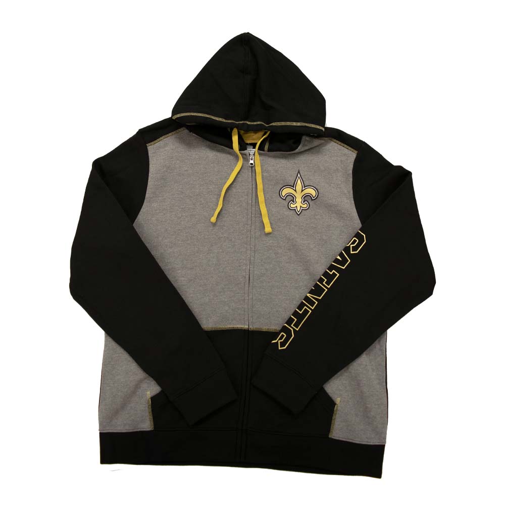 NFL New Orleans Saints Fanatics Blocked Cotton Full-Zip