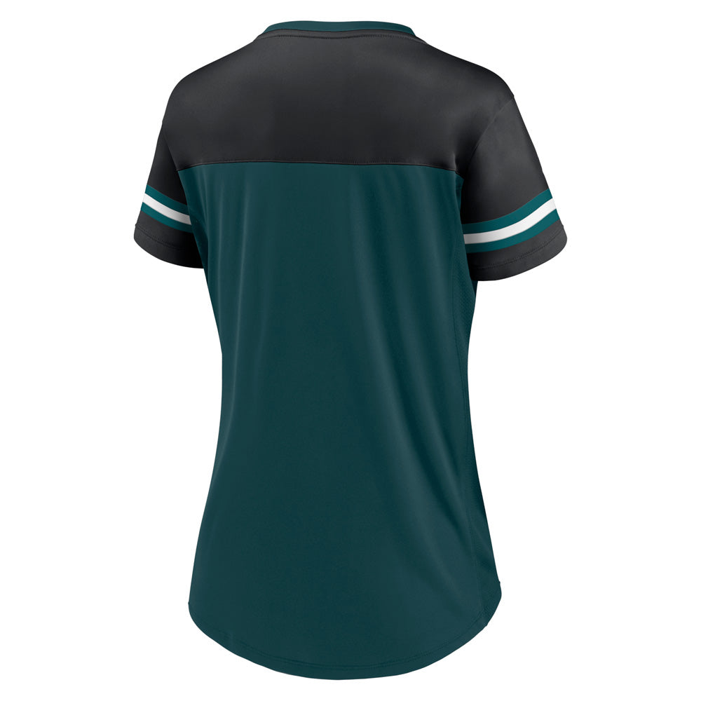 NFL Philadelphia Eagles Women's Fanatics Blitz & Glam Fashion Top