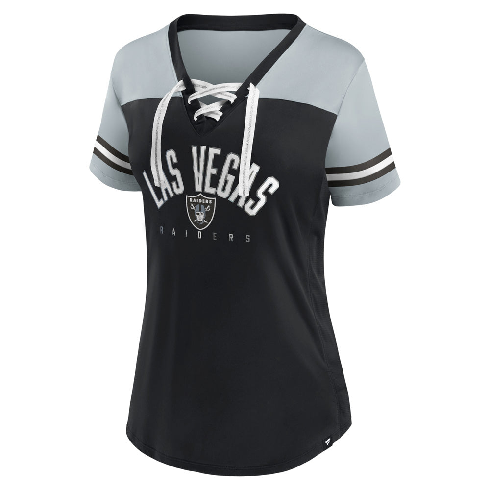 NFL Las Vegas Raiders Women&#39;s Fanatics Blitz &amp; Glam Fashion Top