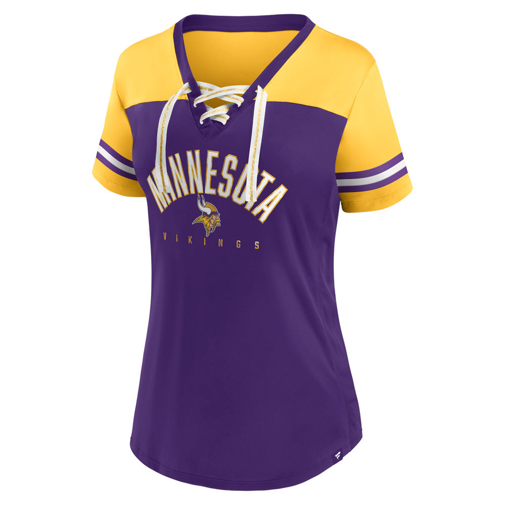 NFL Minnesota Vikings Women's Fanatics Blitz & Glam Fashion Top