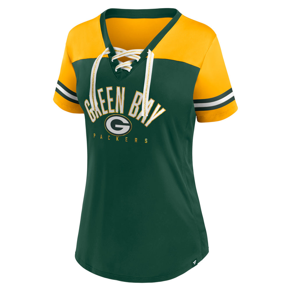 NFL Green Bay Packers Women&#39;s Fanatics Blitz &amp; Glam Fashion Top