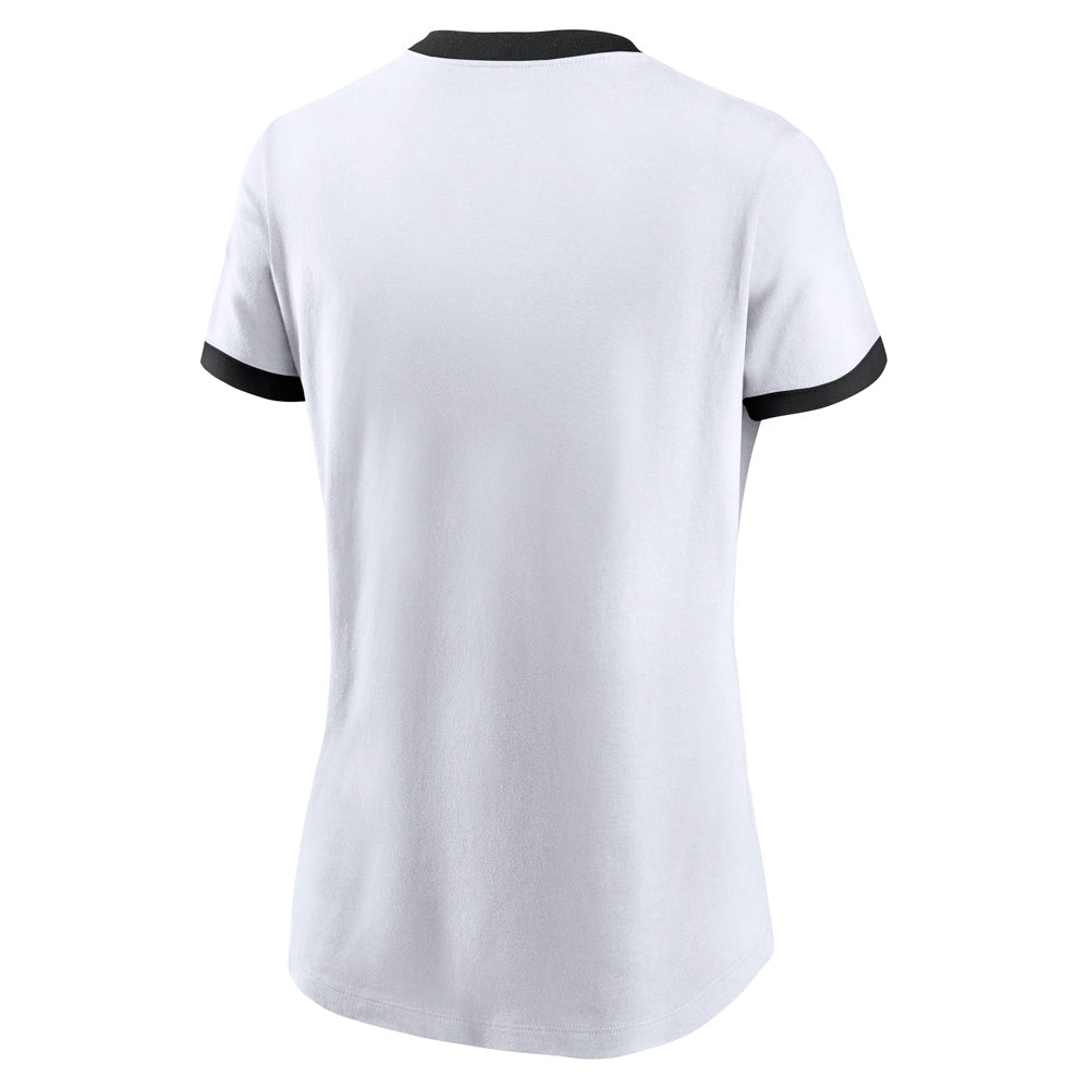 NFL Pittsburgh Steelers Women's Nike Rewind Ringer T-Shirt - White