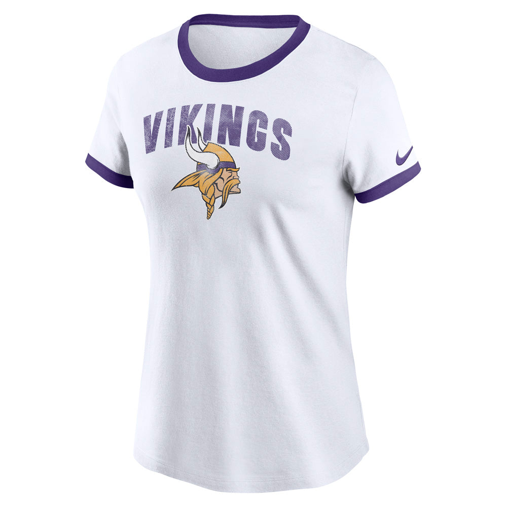 NFL Minnesota Vikings Women&#39;s Nike Rewind Ringer Tee