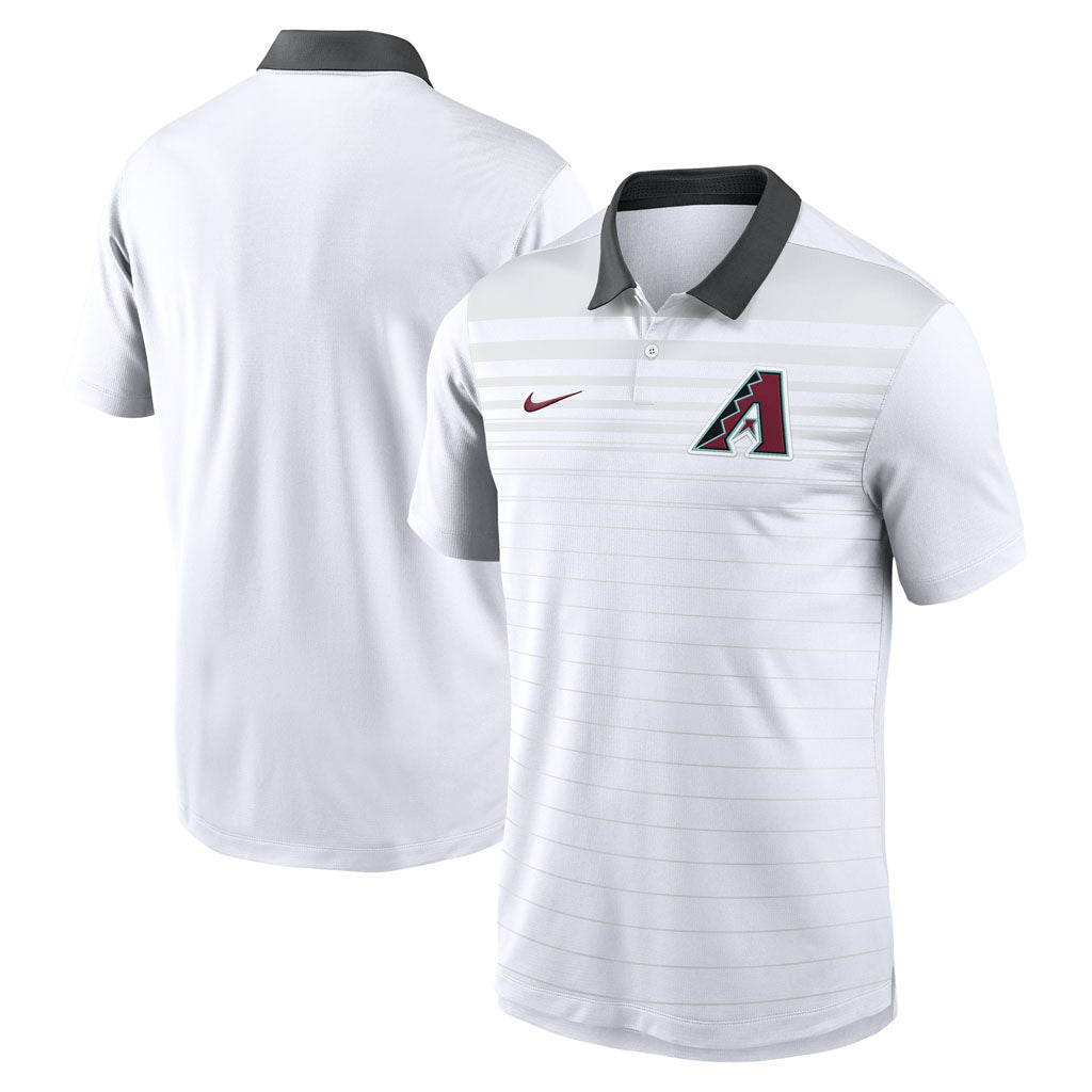 MLB Arizona Diamondbacks Nike Striped Vapor Polo - White