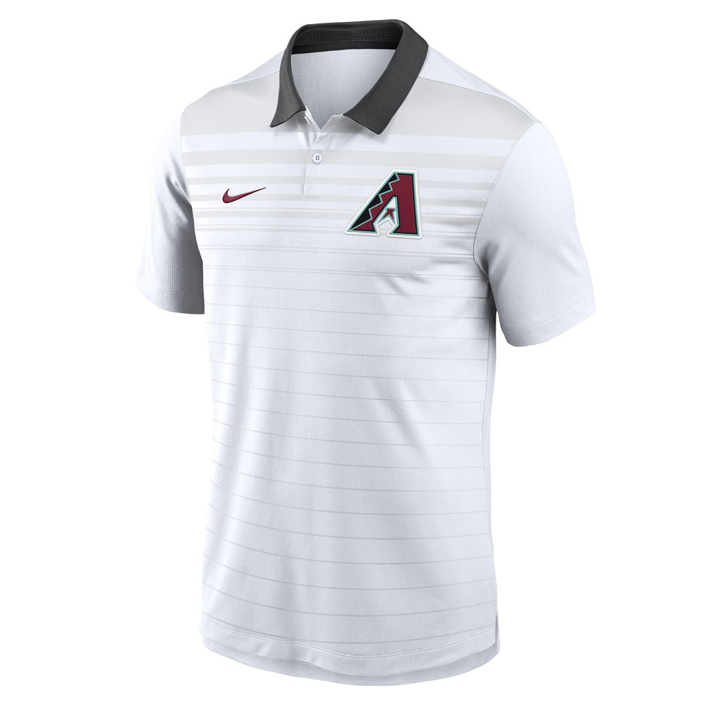 MLB Arizona Diamondbacks Nike Striped Vapor Polo - White
