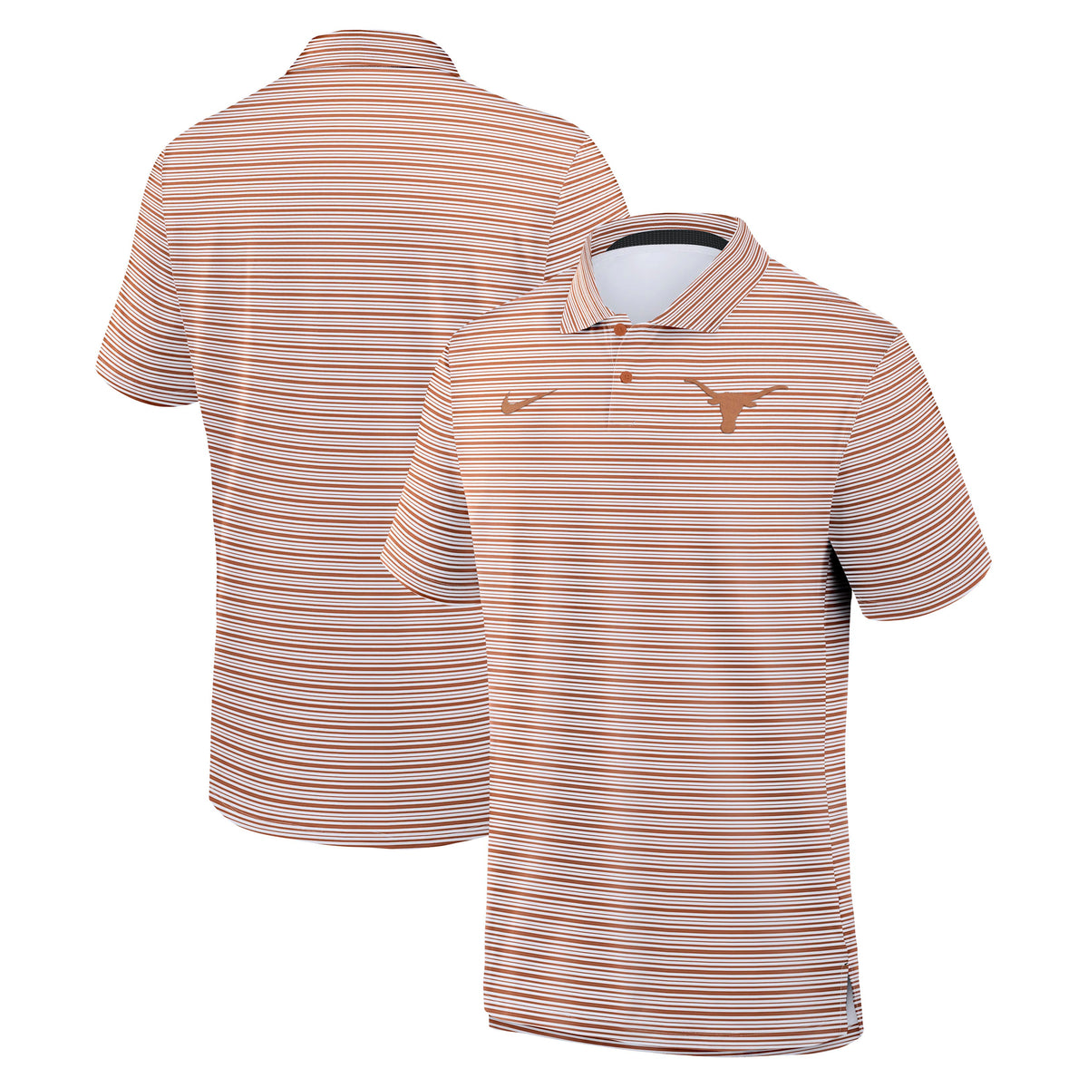 NCAA Texas Longhorns Nike All Over Print Vapor Polo- Orange
