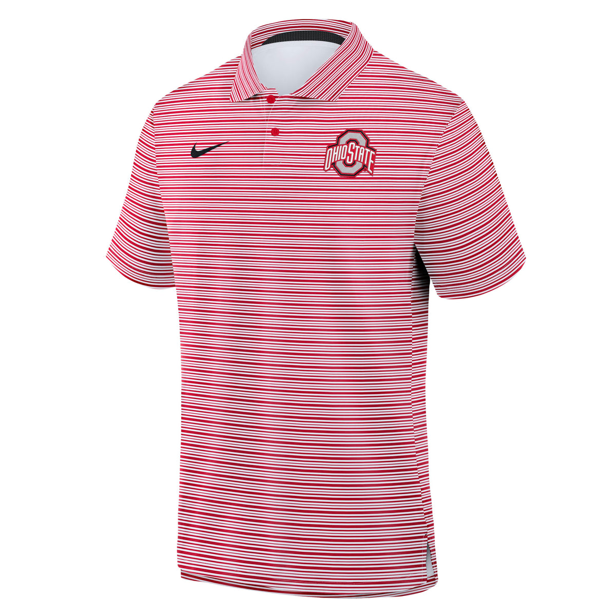 NCAA Ohio State Buckeyes Nike All Over Print Vapor Polo- Red