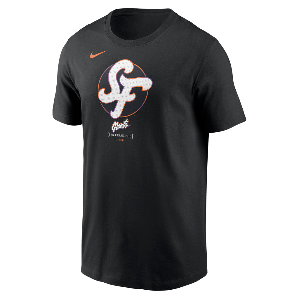 MLB San Francisco Giants Nike 2025 City Connect Logo Cotton T-Shirt - Black