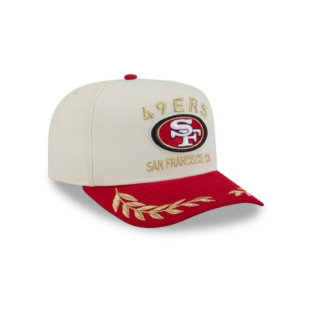 NFL San Francisco 49ers New Era 2025 Draft 9FIFTY A-Frame Hat - Chrome