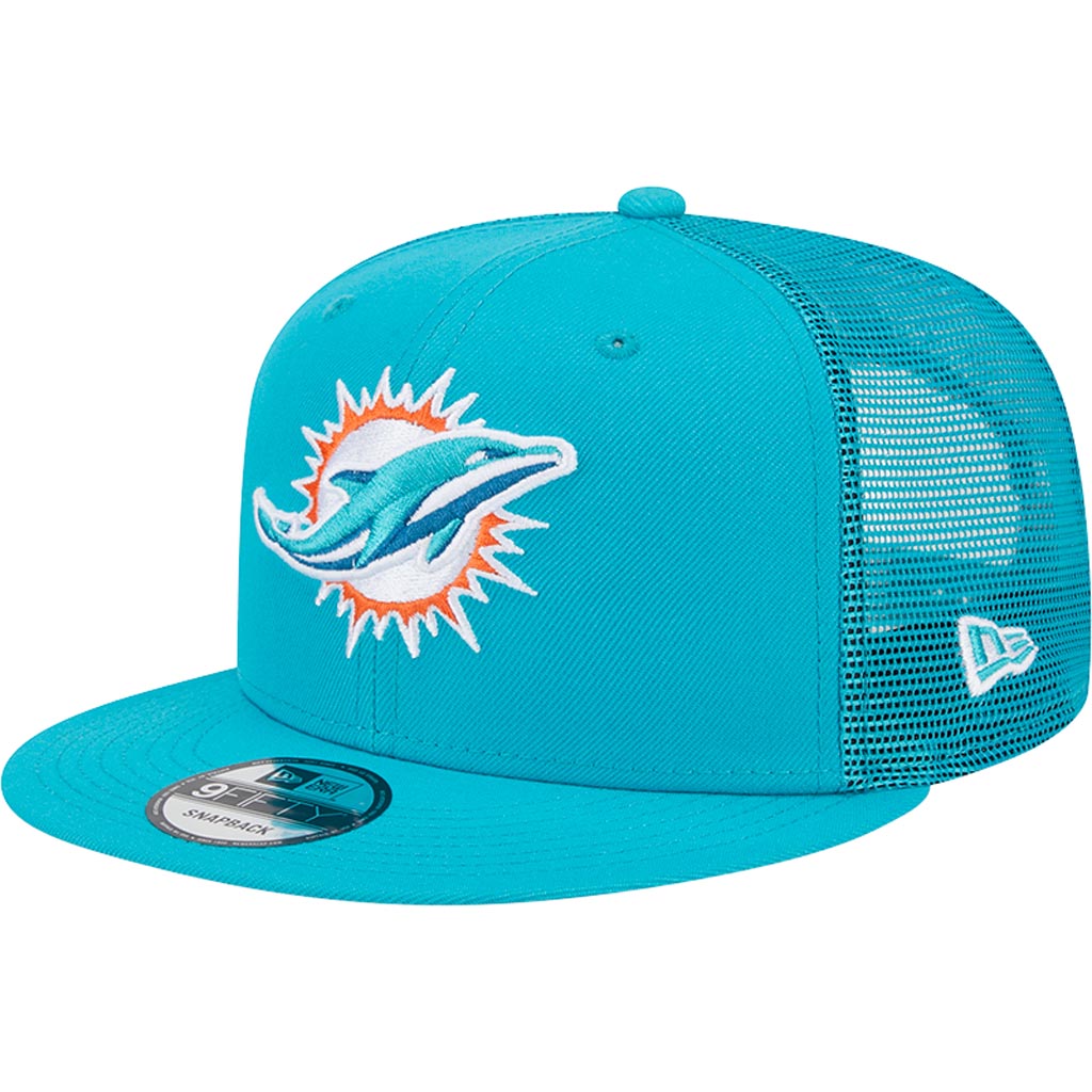 NFL Miami Dolphins New Era 9FIFTY Snapback Trucker Hat - Teal