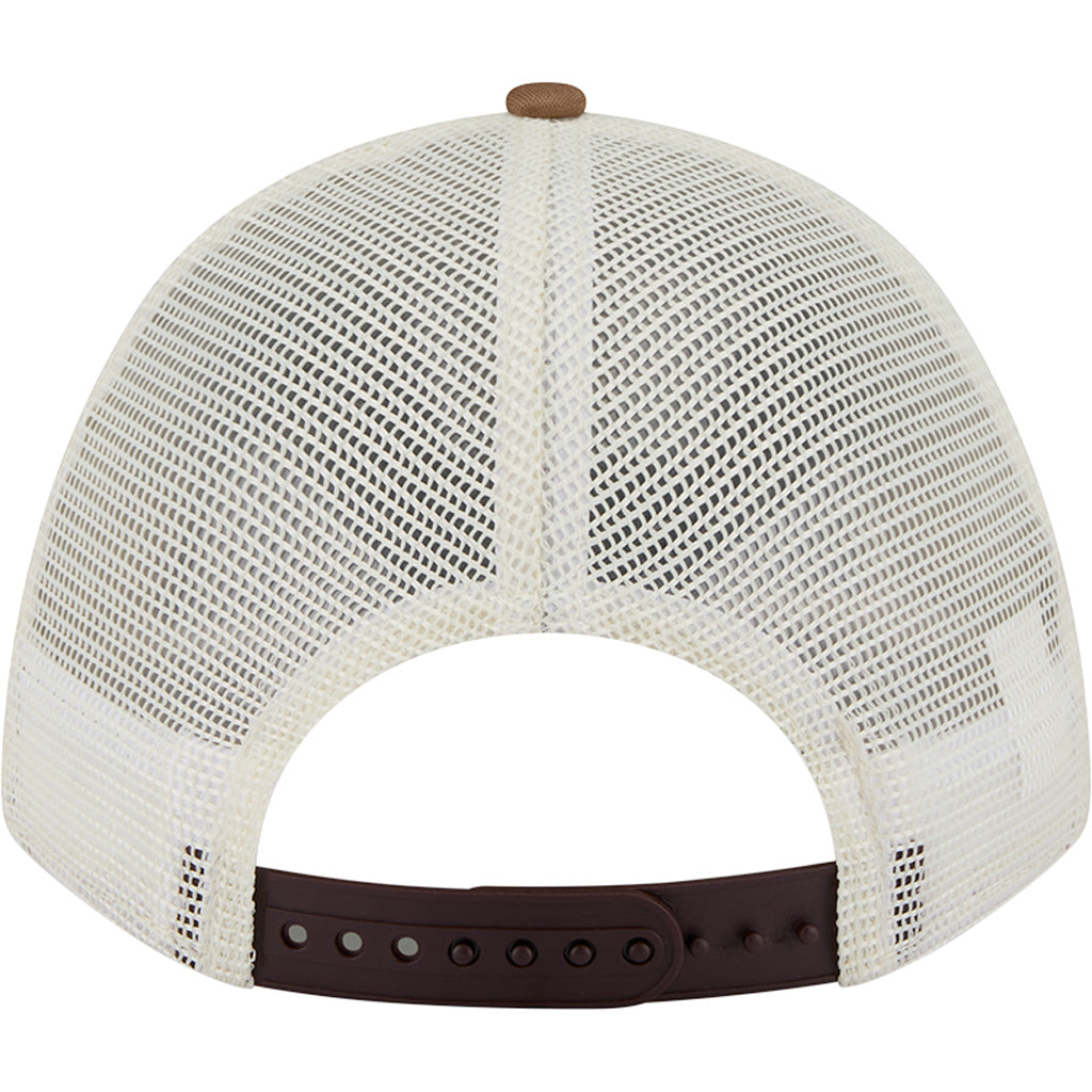 MLB San Diego Padres New Era Arch Logo 9FORTY M-Crown Snapback Trucker Hat - Chrome