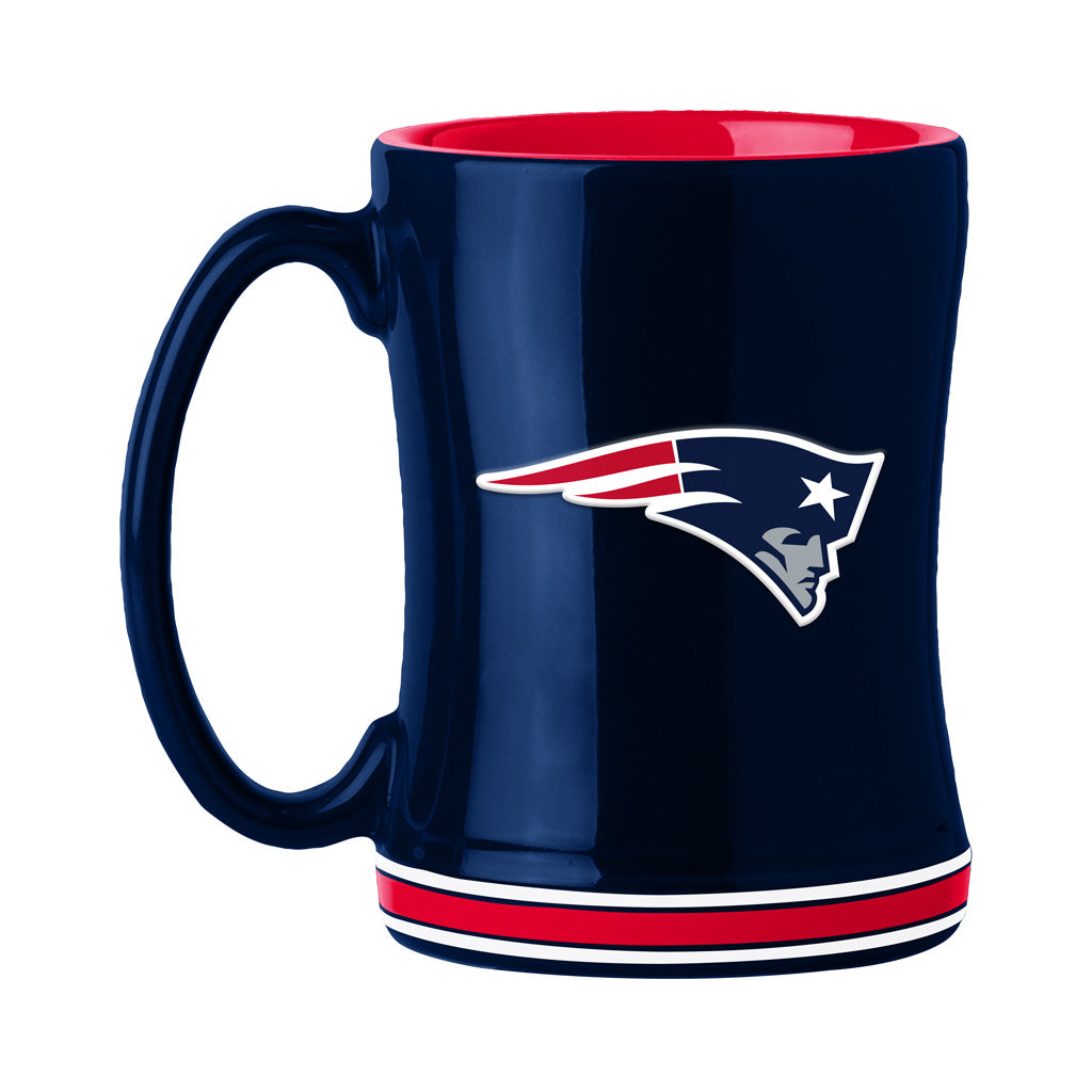NFL New England Patriots Logo Brands Relief Mug