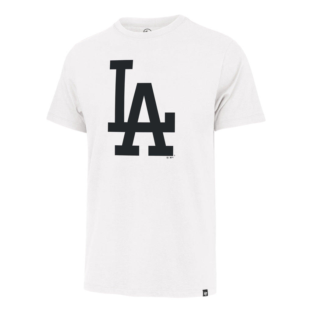 MLB Los Angeles Dodgers '47 Black Primary Imprint Franklin T-Shirt - White