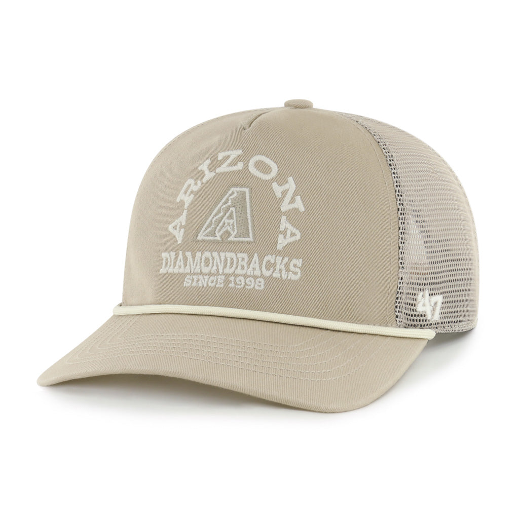 MLB Arizona Diamondbacks '47 Ranchero Hitch Snapback Trucker Hat - Khaki