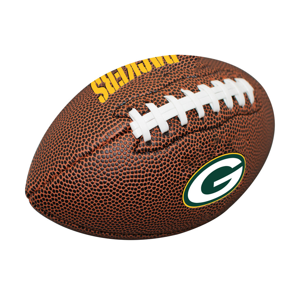 NFL Green Bay Packers Logo Brands Mini Composite Football - Brown