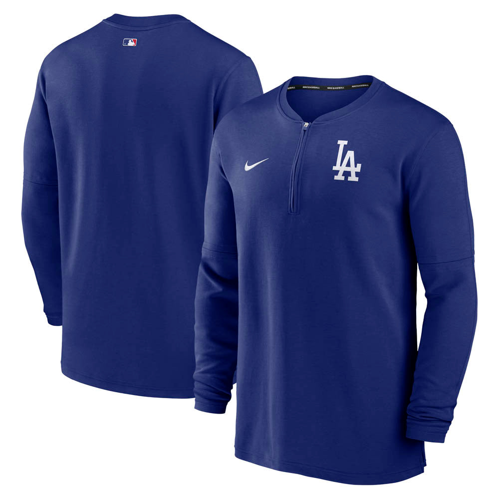 MLB Los Angeles Dodgers Nike Dri-FIT Authentic Collection 1/4-Zip Top