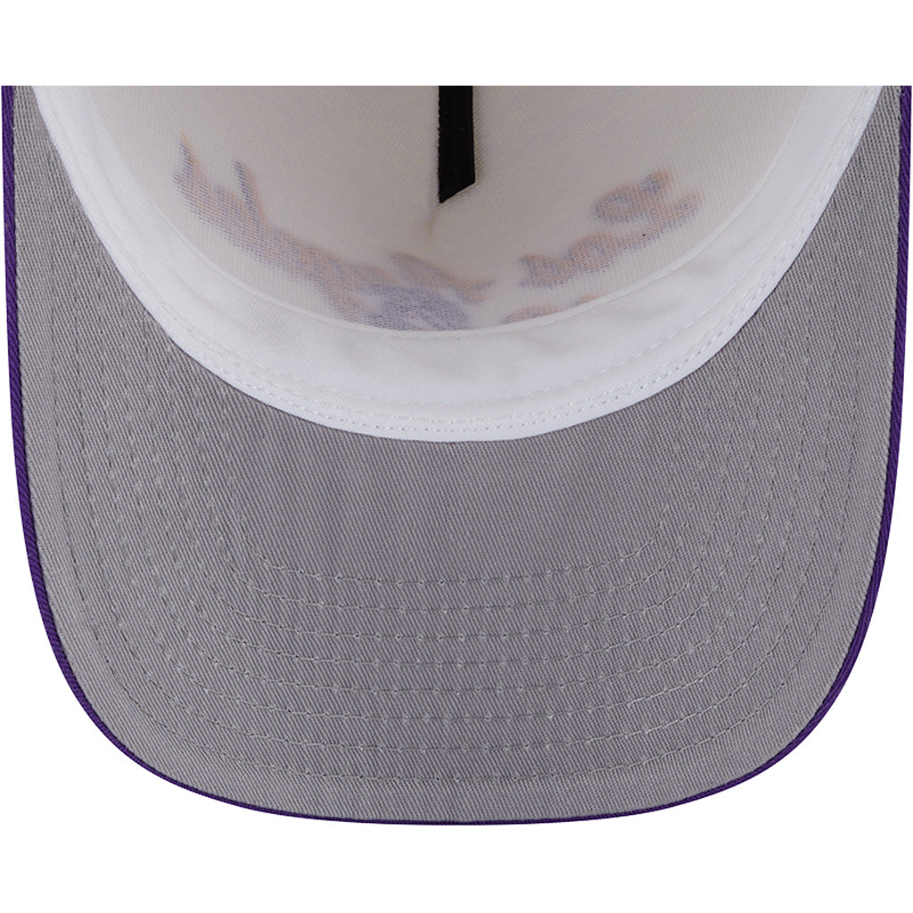 NBA Los Angeles Lakers New Era Chainstitch Two-Tone 9FIFTY A-Frame Snapback Hat - Cream