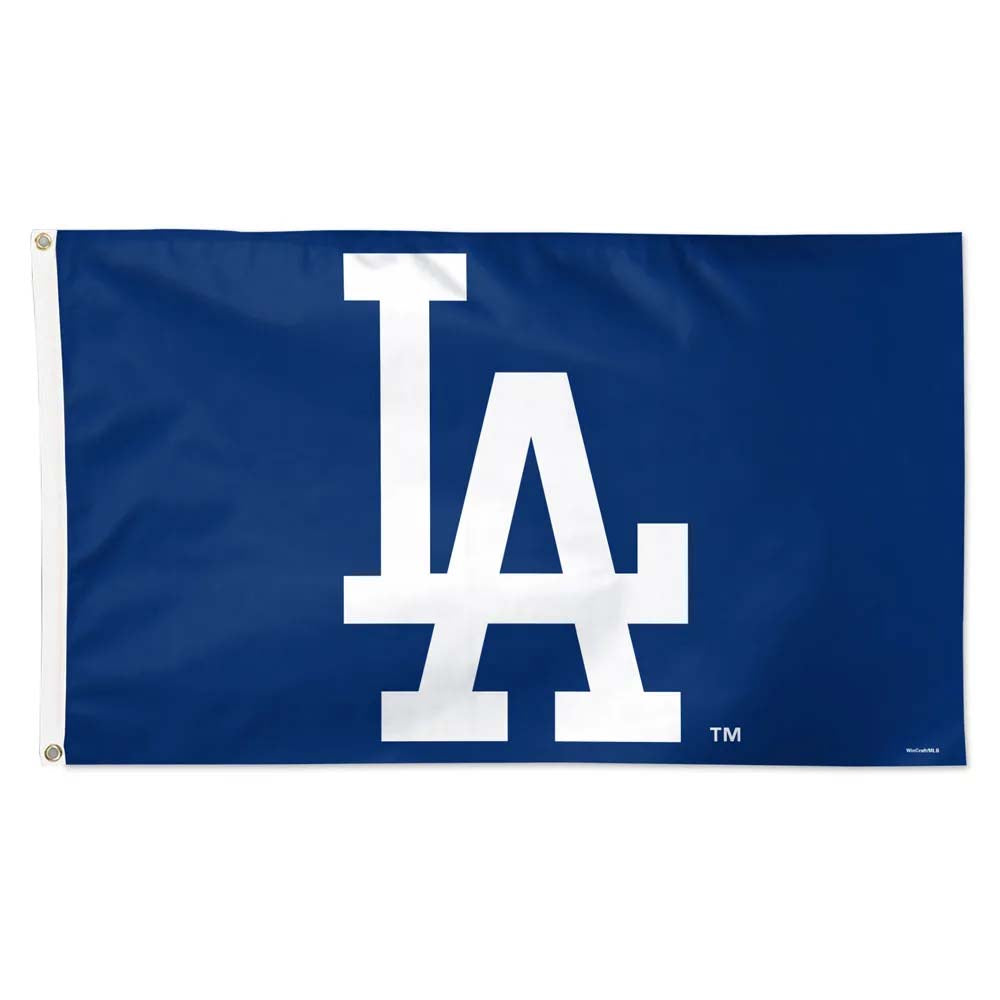 MLB Los Angeles Dodgers Wincraft Primary Logo 3' x 5' Deluxe Flag- Blue