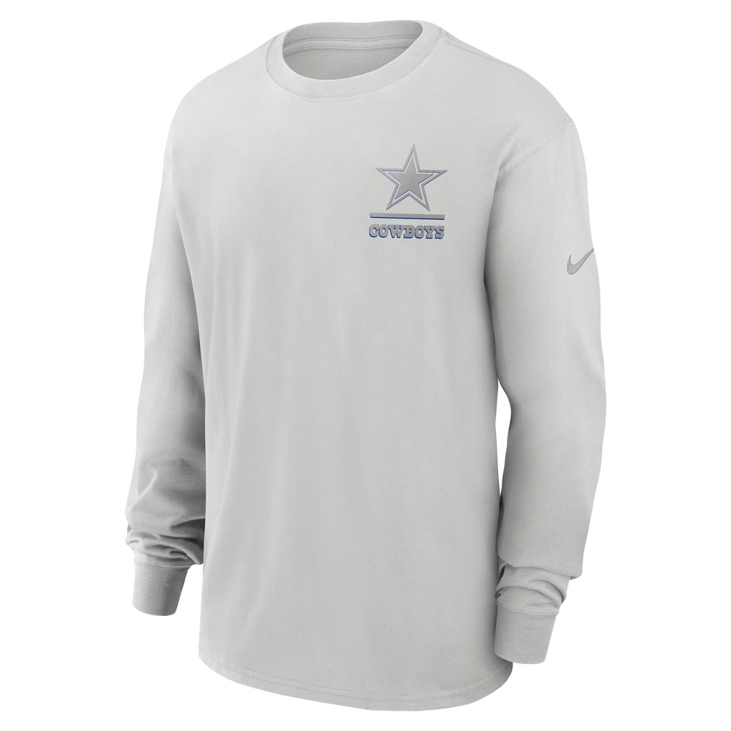 NFL Dallas Cowboys Nike Heavy Max90 Long Sleeve T-Shirt - Gray