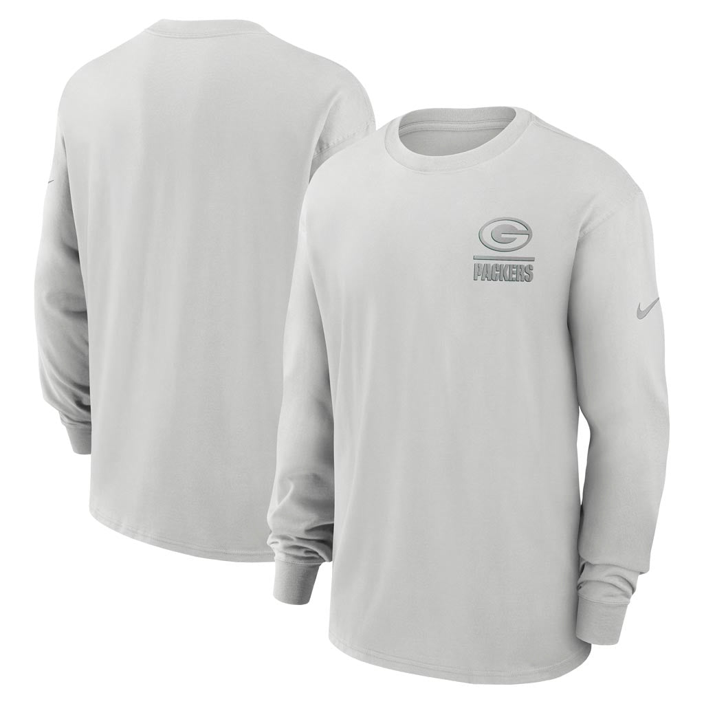 NFL Green Bay Packers Nike Heavy Max90 Long Sleeve T-Shirt - Gray