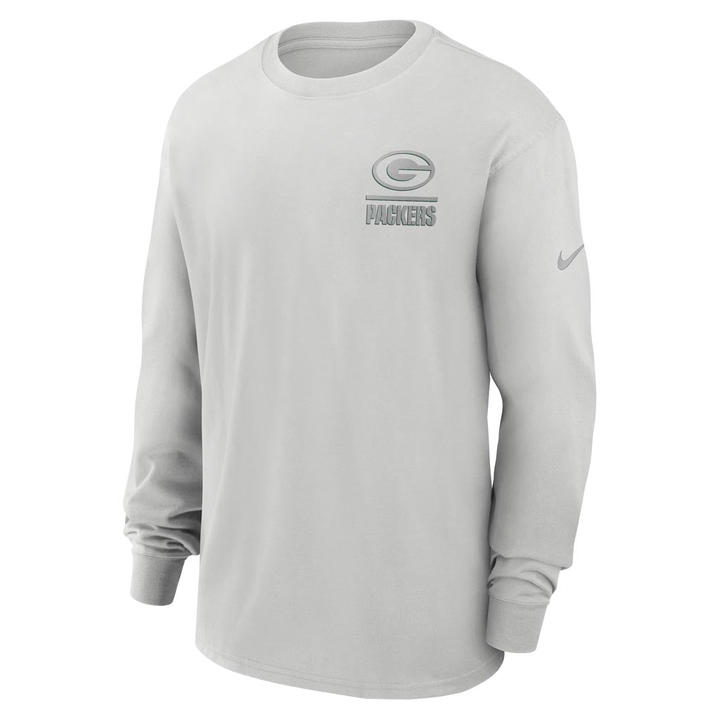 NFL Green Bay Packers Nike Heavy Max90 Long Sleeve T-Shirt - Gray
