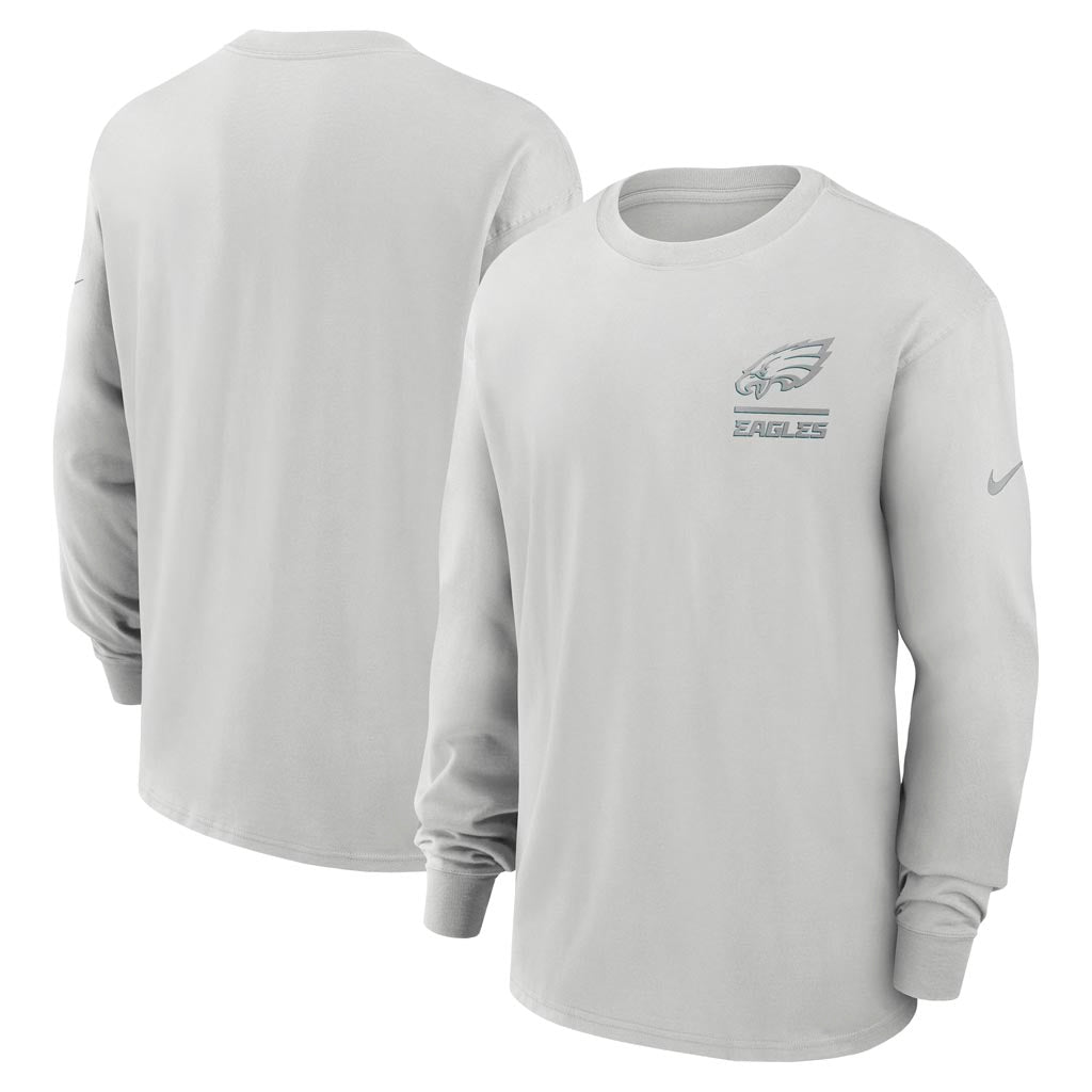 NFL Philadelphia Eagles Nike Heavy Max90 Long Sleeve T-Shirt - Gray