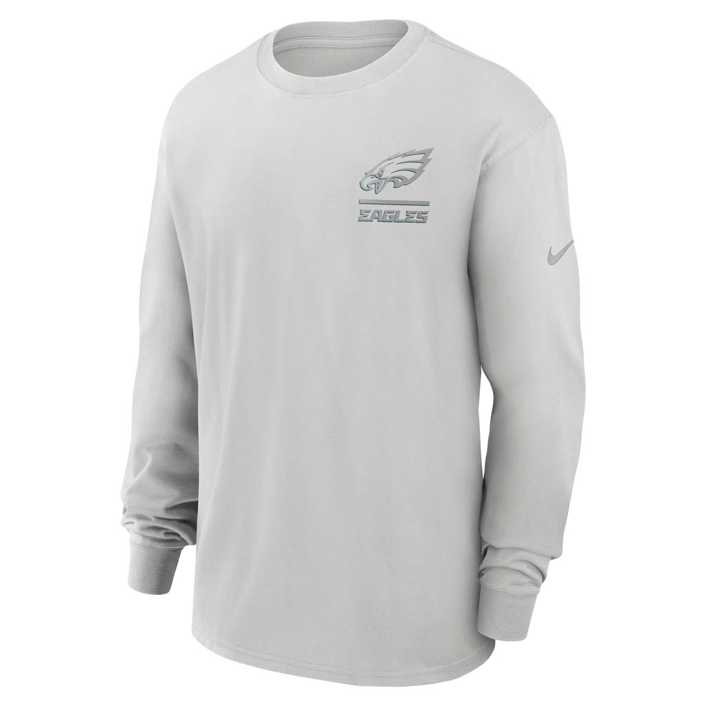 NFL Philadelphia Eagles Nike Heavy Max90 Long Sleeve T-Shirt - Gray