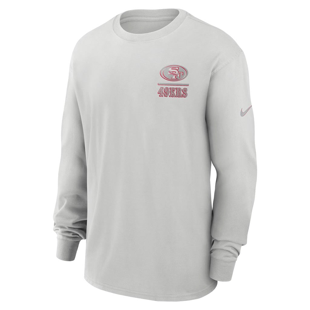 NFL San Francisco 49ers Nike Heavy Max90 Long Sleeve T-Shirt - Gray