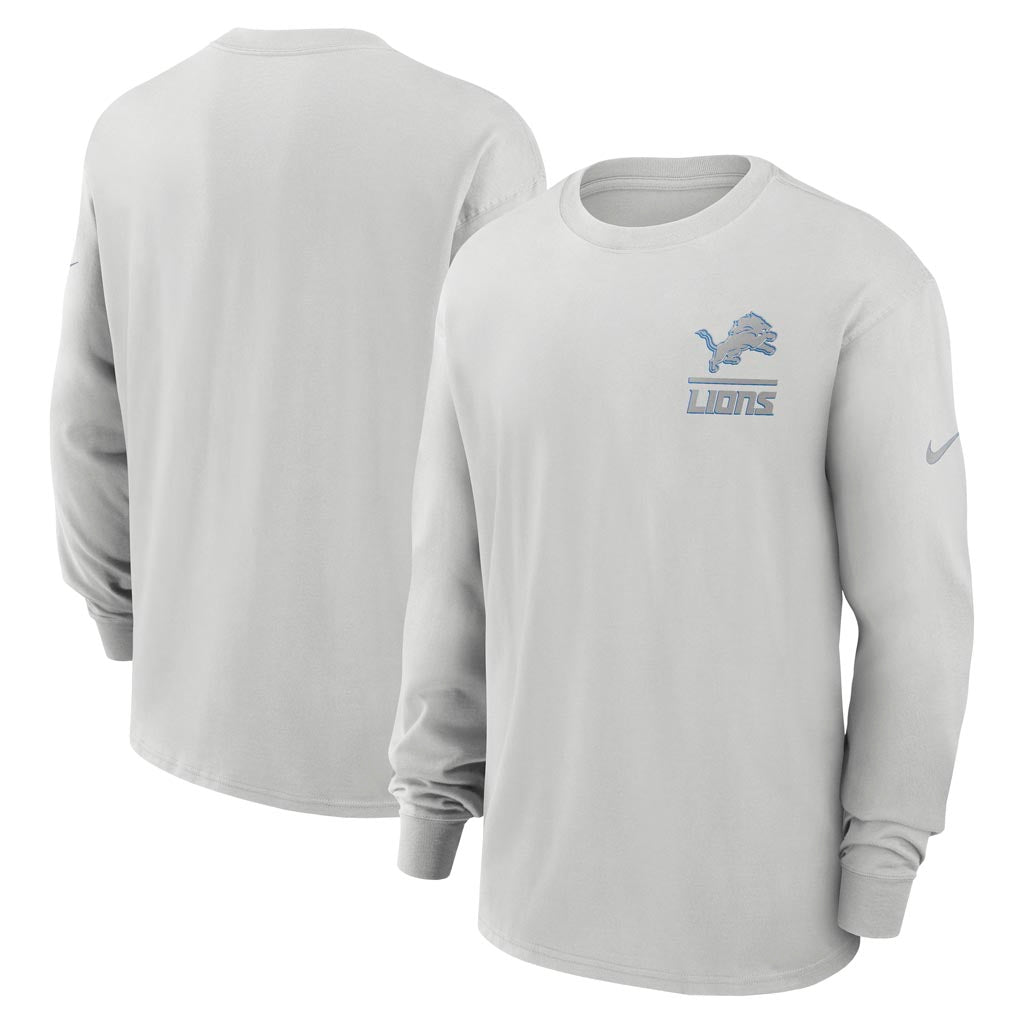 NFL Detroit Lions Nike Heavy Max90 Long Sleeve T-Shirt - Gray