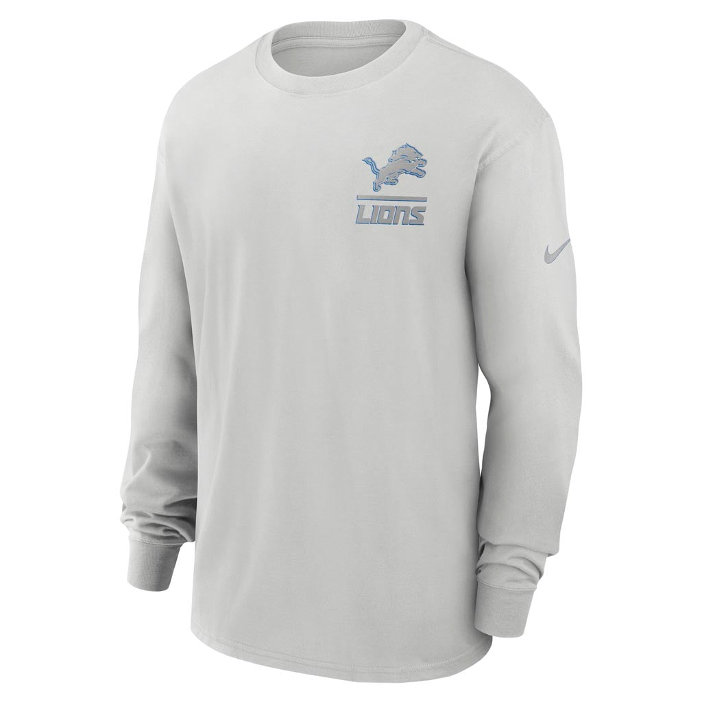 NFL Detroit Lions Nike Heavy Max90 Long Sleeve T-Shirt - Gray