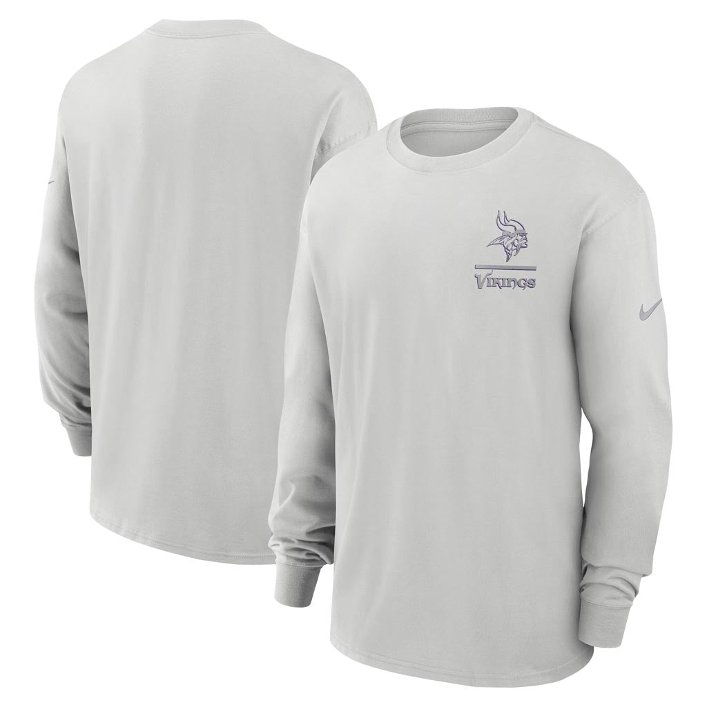 NFL Minnesota Vikings Nike Heavy Max90 Long Sleeve T-Shirt - Gray