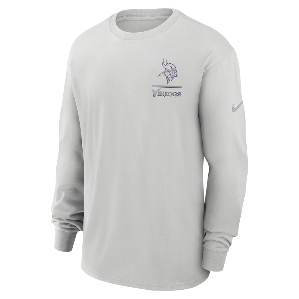 NFL Minnesota Vikings Nike Heavy Max90 Long Sleeve T-Shirt - Gray