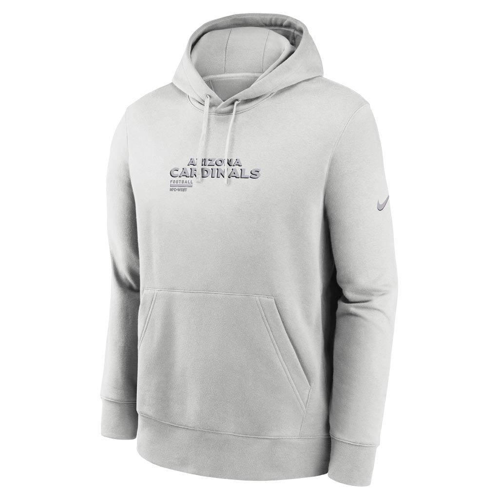 NFL Arizona Cardinals Nike HD Stack Club Pullover Hoodie - Gray