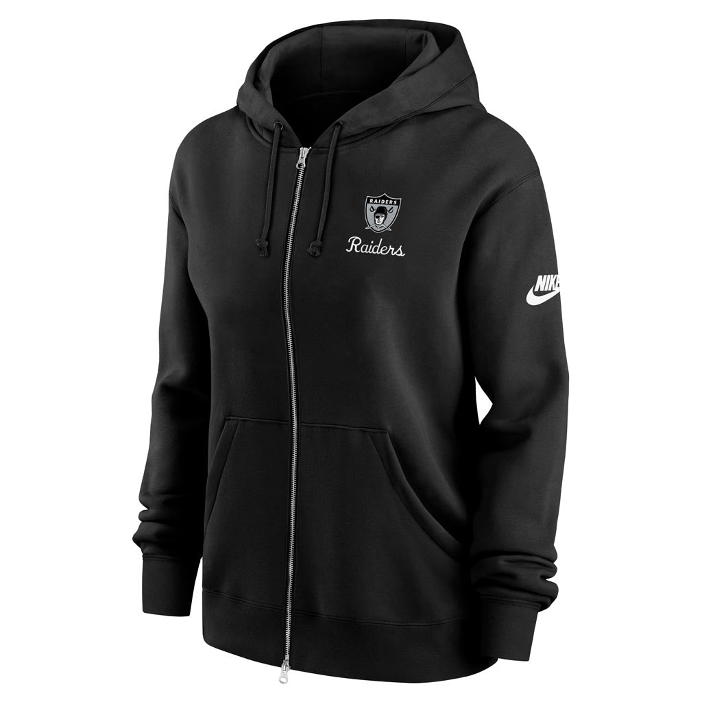 NFL Las Vegas Raiders Women's Nike Rewind Phoenix Full-Zip Hoodie - Black