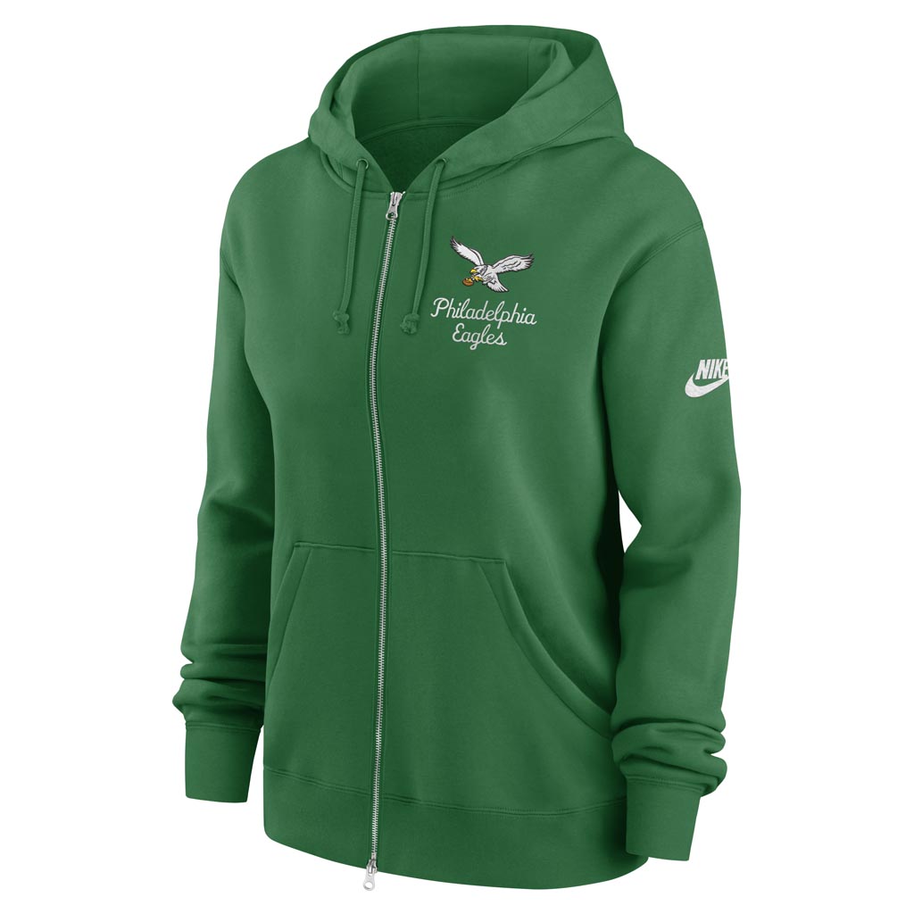 NFL Philadelphia Eagles Women's Nike Rewind Phoenix Full-Zip Hoodie - Green