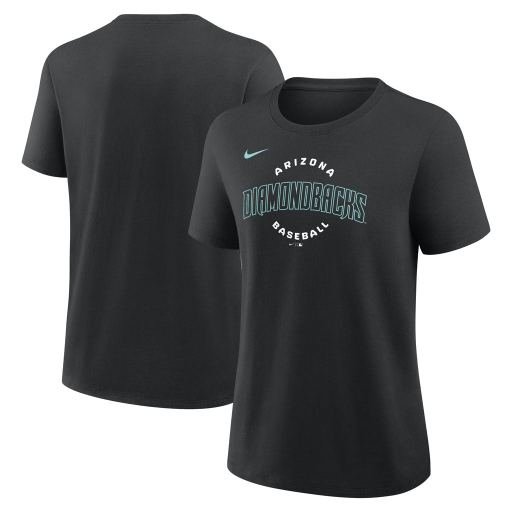 MLB Arizona Diamondbacks Women's Nike Script Cotton T-Shirt - Black