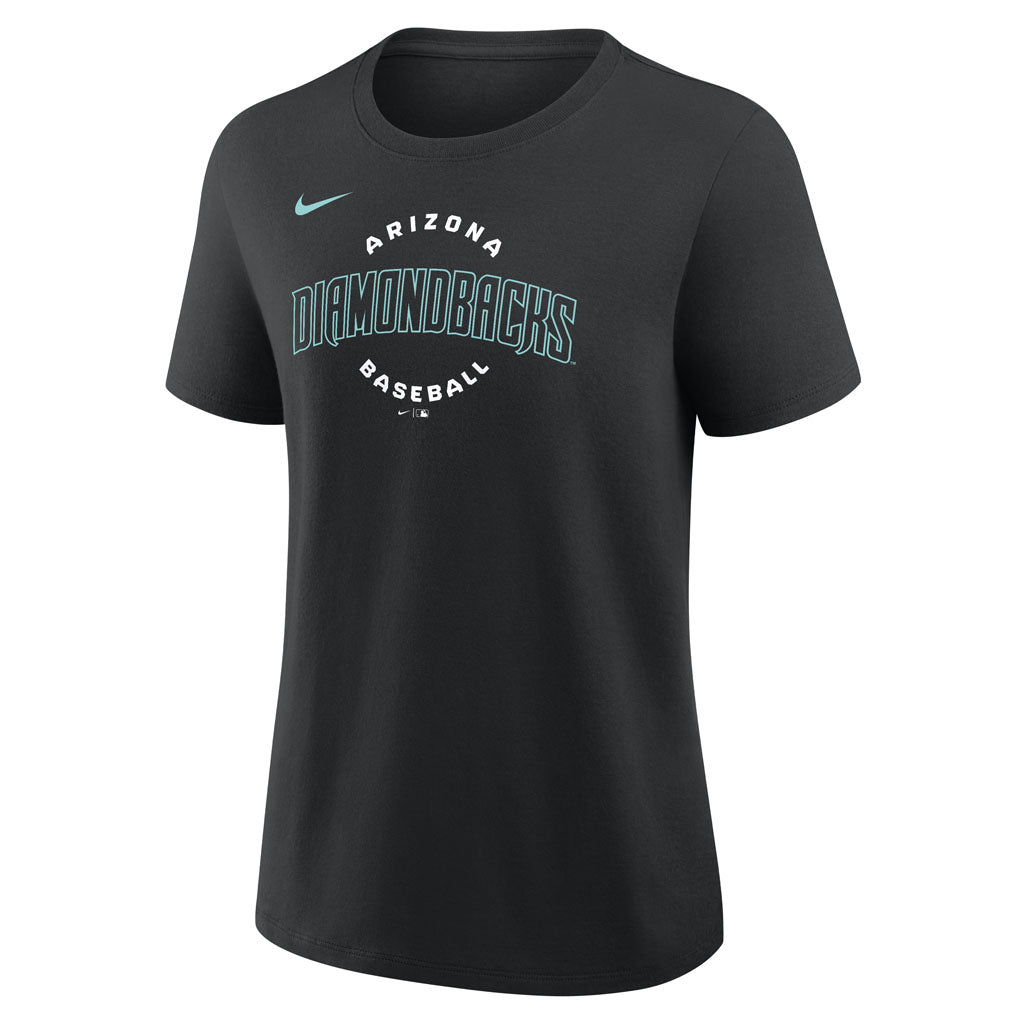 MLB Arizona Diamondbacks Women's Nike Script Cotton T-Shirt - Black