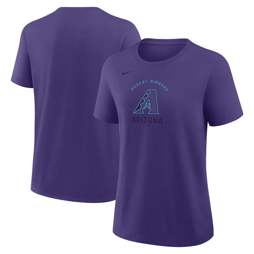MLB Arizona Diamondbacks Women's Nike City Connect Cotton T-Shirt - Purple