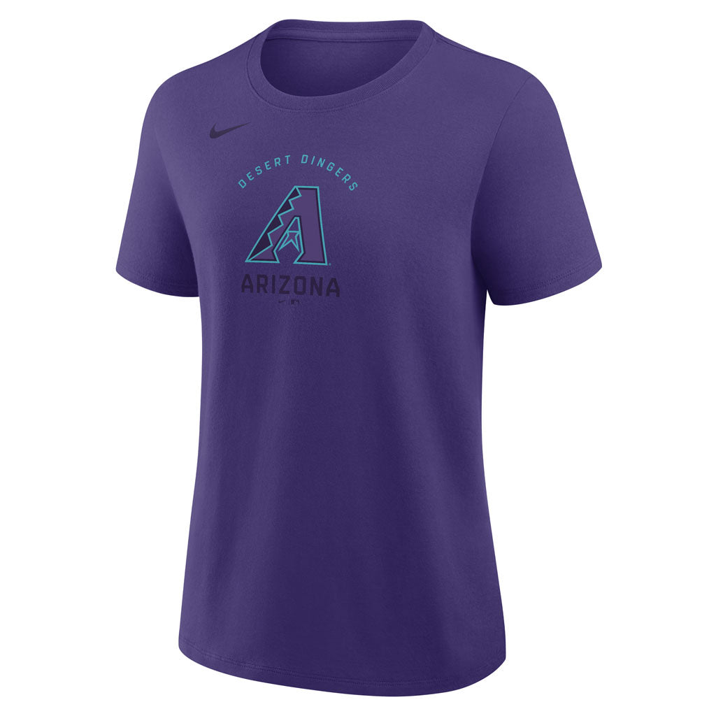 MLB Arizona Diamondbacks Women's Nike City Connect Cotton T-Shirt - Purple