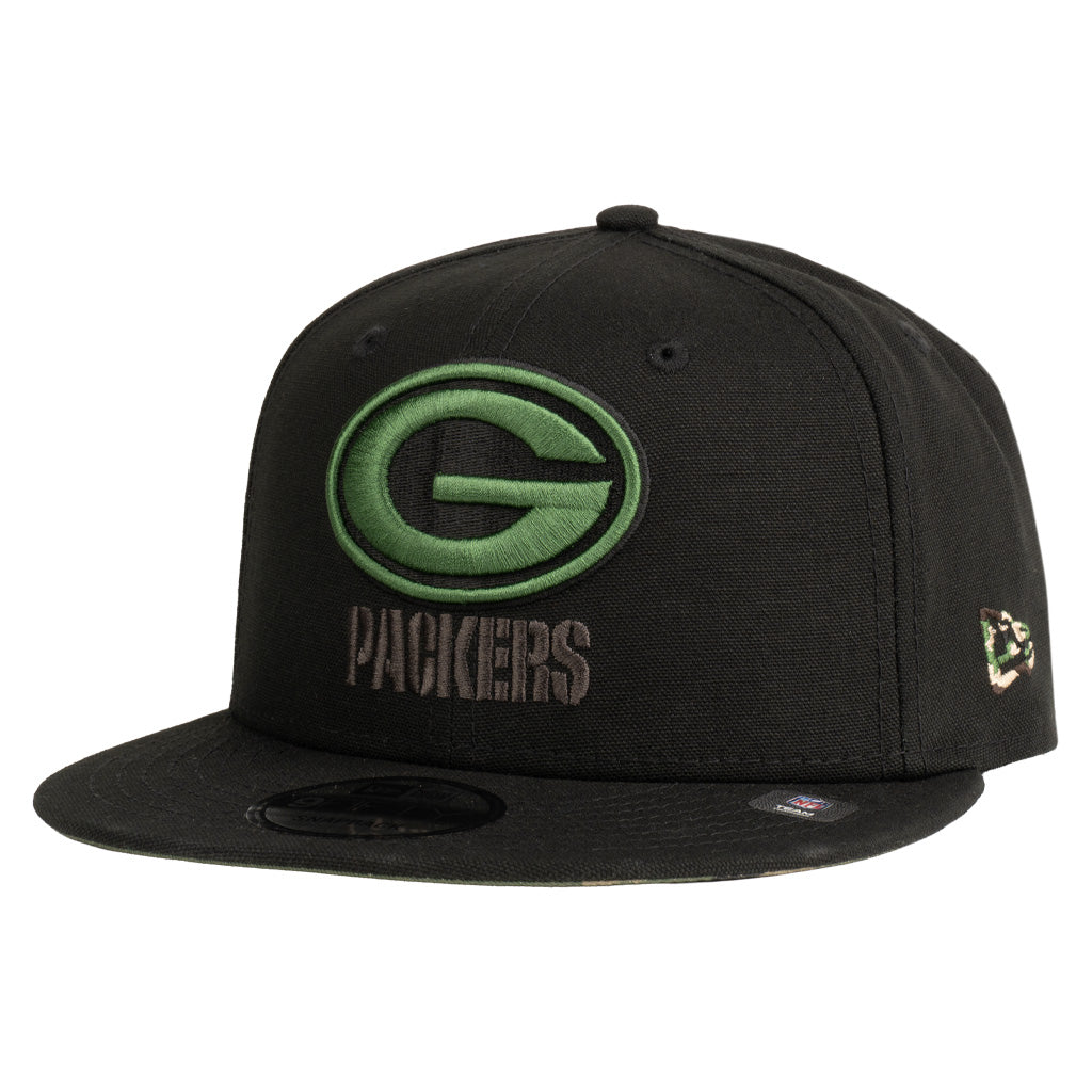 NFL Green Bay Packers New Era Commando 9FIFTY Snapback Hat - Black