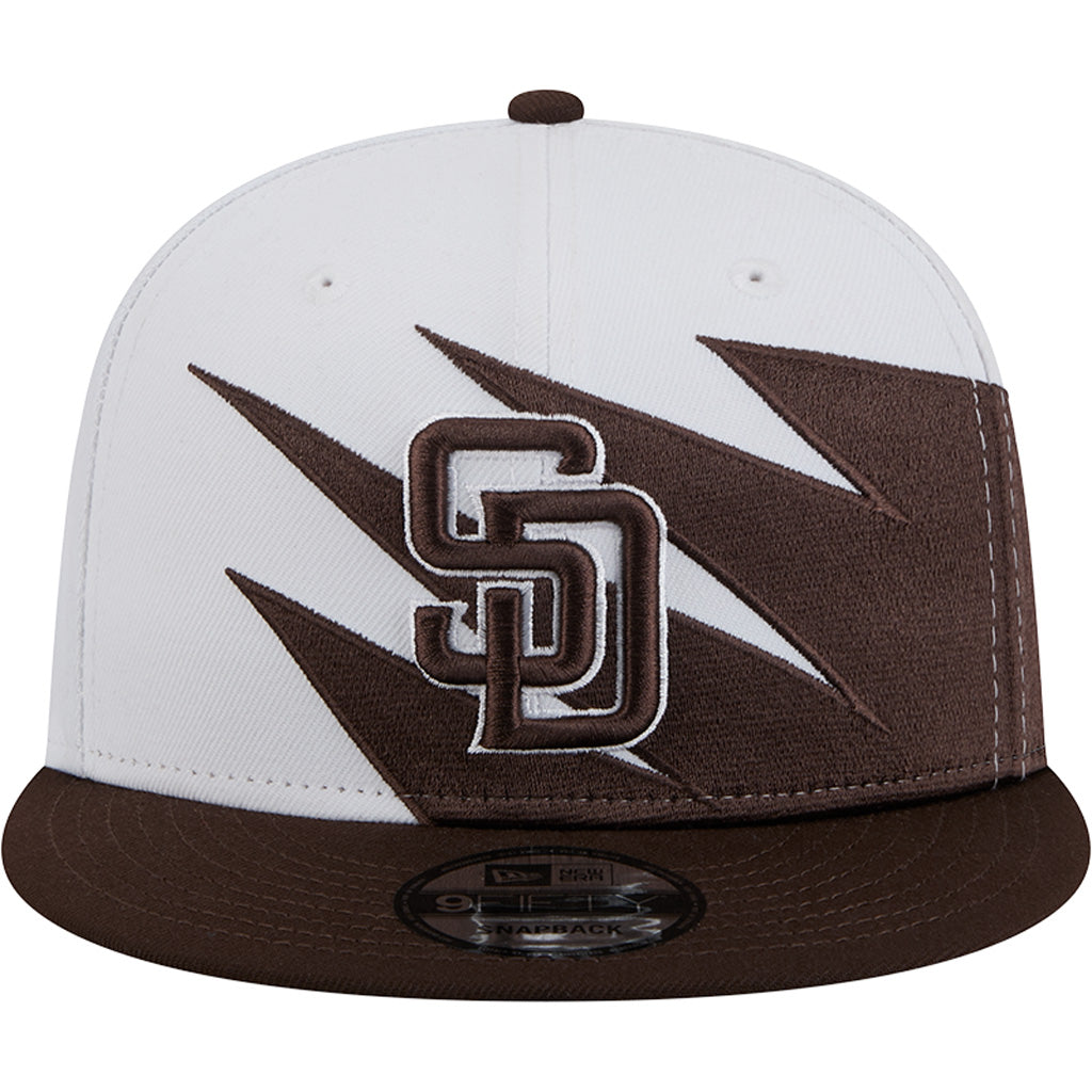 MLB San Diego Padres New Era Jagged 9FIFTY Snapback Hat - White
