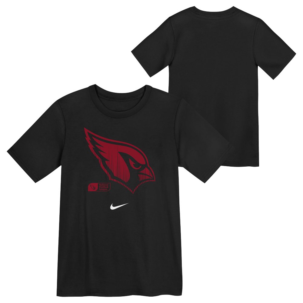 NFL Arizona Cardinals Youth Nike Faded Essential T-Shirt - Black