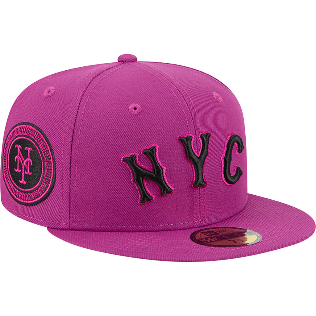 MLB New York Mets New Era City Connect Fan Pack 59FIFTY Fitted Hat - Pink